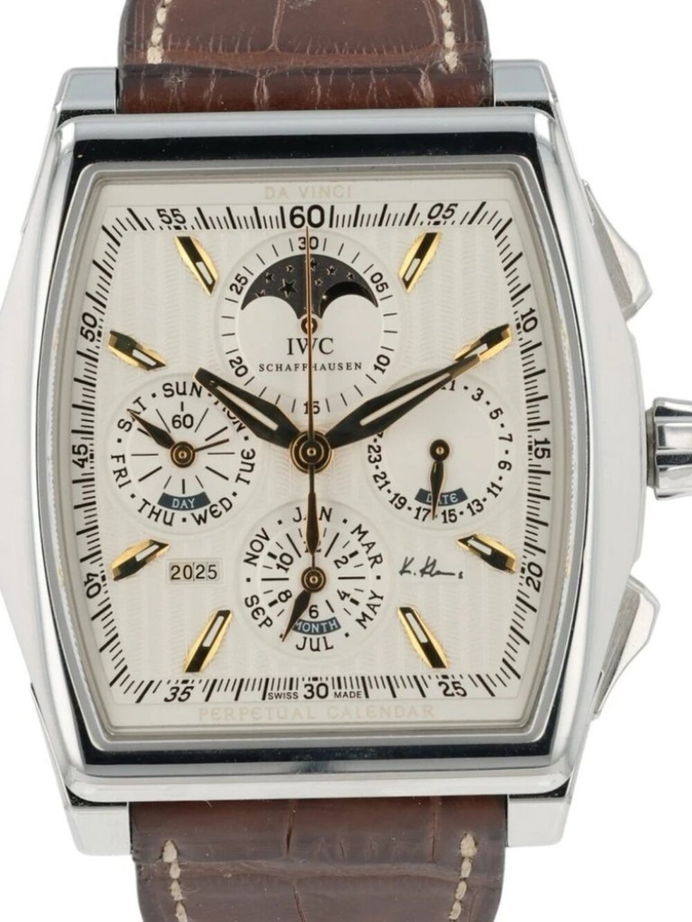 IWC Da Vinci Perpetual Silver Dial Steel 43mm Automatic Men’s Watch